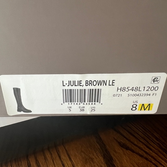Franco Sarto Julie lug sole brown boot BNWT size 8 - Picture 4 of 4